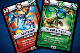 design premium custom trading card game sports trading cards and tcg card art