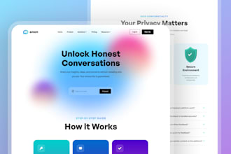 create a landing page design