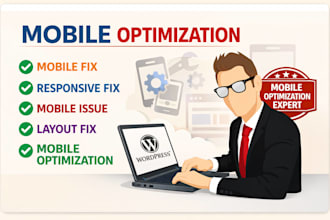 mobile fix, responsive fix, mobile issue, layout fix, mobile optimization