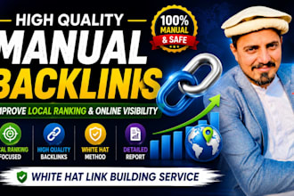 create high quality manual backlinks for local SEO ranking