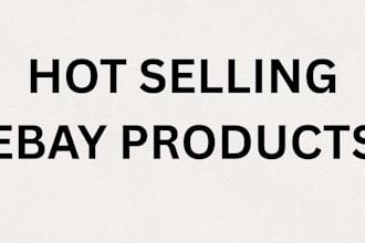find winning ebay drop shipping products and do SEO listing