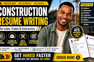 write a professional construction resume for labor, trades and construction jobs