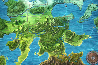design board game maps, fantasy map, tabletop game map layouts and illustration