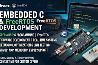 do embedded programming and freertos related projects