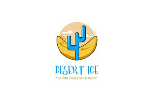 design ice cream shop seasonal product desert logo