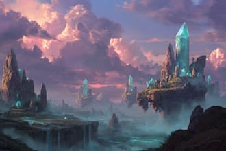 create fantasy environment concept art