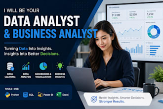 be your data analyst and business analyst