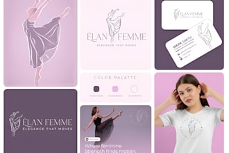 design high quality dance studio mascot logo