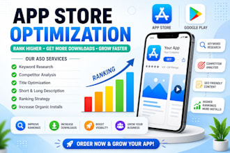 do google play,app store optimization aso services promotion and app screenshots