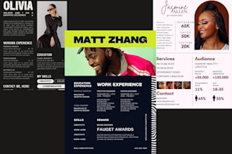 design influencer media kit personal brand kit and sponsorship pitch deck