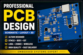 design pcb layout and schematic in easyeda for jlcpcb