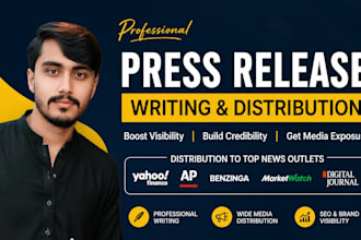 write and distribute crypto blockchain press release to news sites