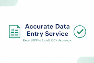 do accurate data entry