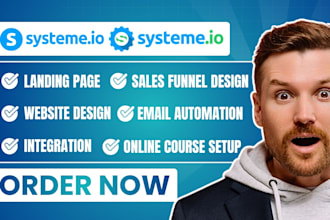 create system io landing page systeme io sales funnel systeme io website expert