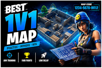 create professional fortnite creative map thumbnails