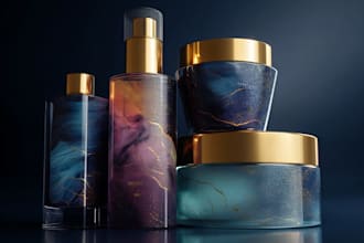 design premium cosmetic packaging and label