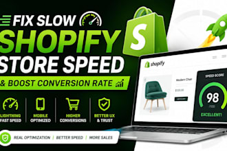 fix slow shopify store speed for dropshipping and improve conversion rate
