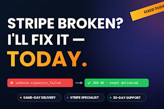 fix your broken stripe webhook, subscription or billing bug today