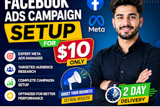 setup facebook ads campaign meta ads expert 10 dollar