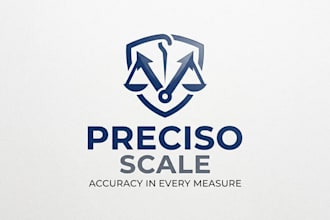 design a precise and professional weighing machine logo for your brand
