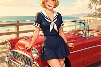 do a pin up girl and pin up girl