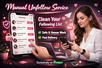 manually unfollow followings and remove old post