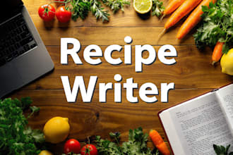 write SEO food blog and recipe articles