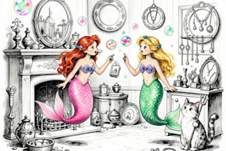 create an amazing pen and ink illustration for you
