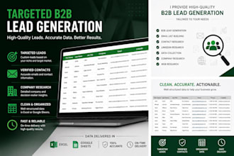 do targeted b2b lead generation and email list building
