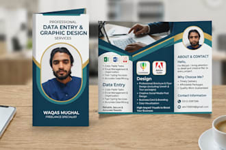 design professional brochures and manage your data