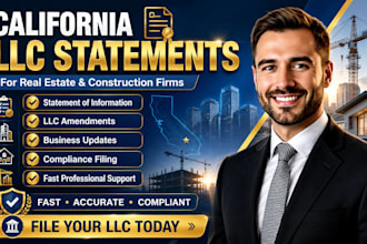 file california llc statements for real estate and construction firms