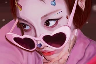 draw custom digital art in multiple unique art styles