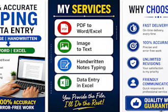 fast and accurate typing from PDF, images, and handwritten notes