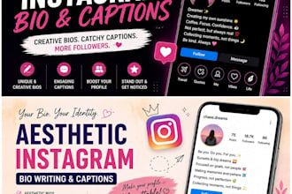 create attractive instagram bio, username and captions