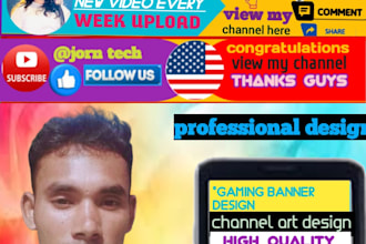 hd ultra quality youtube banner design