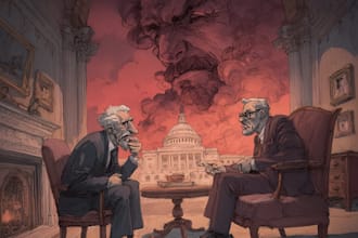 do a political cartoon art