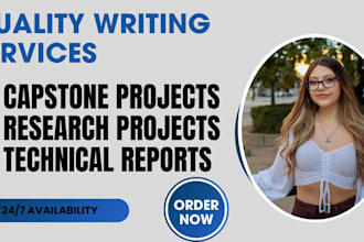 edit and improve academic research, reports and capstone projects
