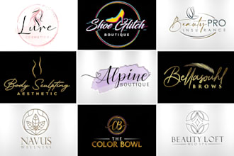 design a luxury minimalist logo for beauty brands