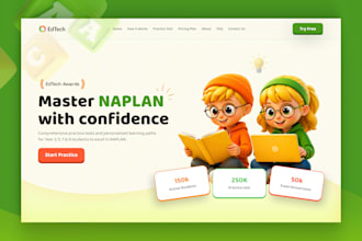 design kids learning app UI UX, children website, edtech figma design