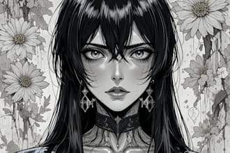 draw a anime manga character