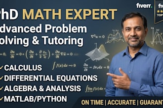 be your expert tutor for calculus, statistics and differential equations