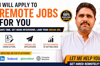 done search and applications on remote job and onsite job