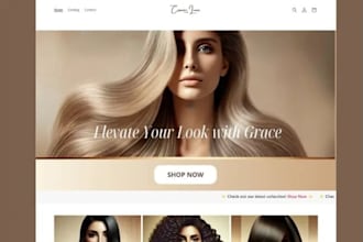hair extension shopify store wix hair extension website dropshipping store