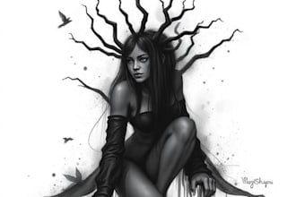 draw unique customized charcoal painting and digital illustration