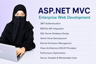 develop asp net mvc with jwt auth and API
