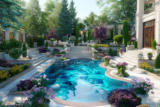 do landscape design, garden design, backyard, pool , terrace