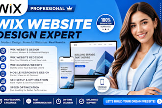 build wix website for business wix redsign wix website design wix landing page