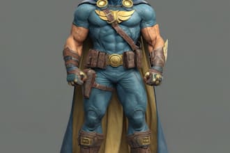 superhero character for comics