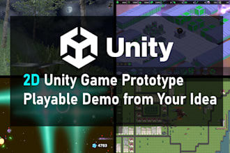 create a 2d unity game prototype or playable demo