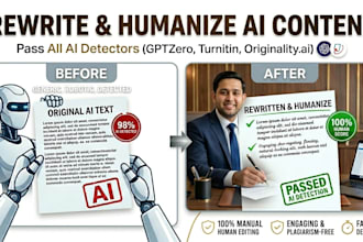 rewrite and humanize ai content to pass ai detection
